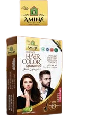 Original Amina hair coloring shampoo brown