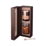 Emirati Sidr Honey with Nut Honey in a Leather Box - A Luxury Gift