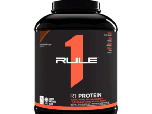 Rule 1 Whey Protein Powder Chocolate Fudge, 25g Protein 72 Servings 5Lbs (2.27 kg)